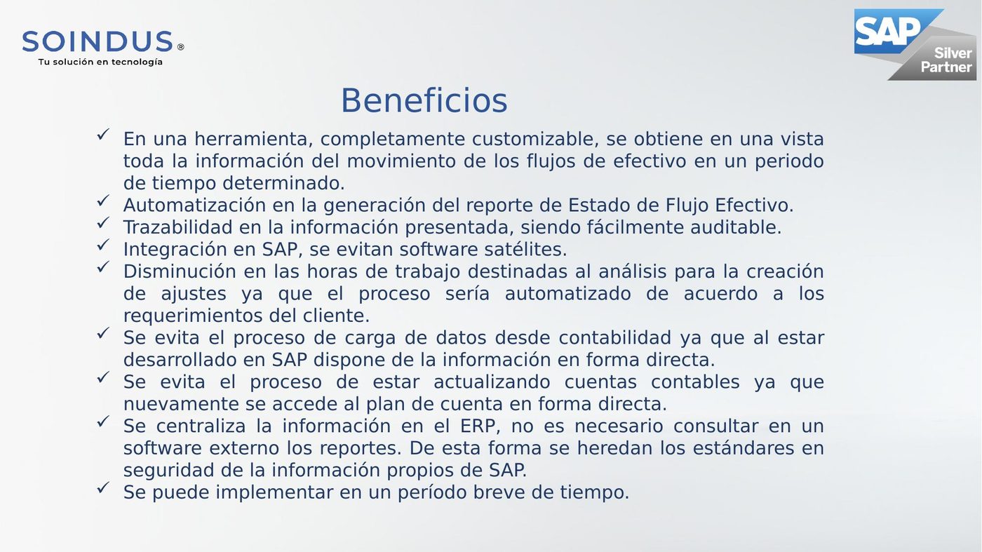 Estado Flujo Efectivo SAP — diapositiva 5